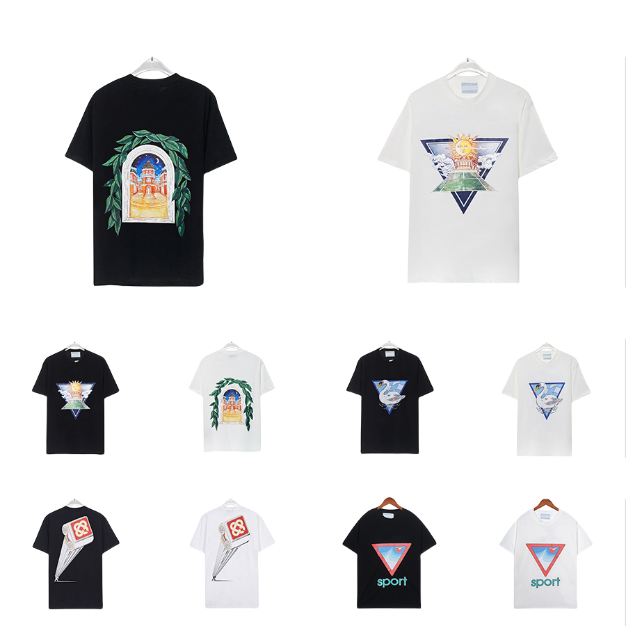 mens designer t shirt mens sweatshirt men t shirt shirts for men designer mens tshirt menssummer loose cotton casablanco tshirt street shorts sleeve