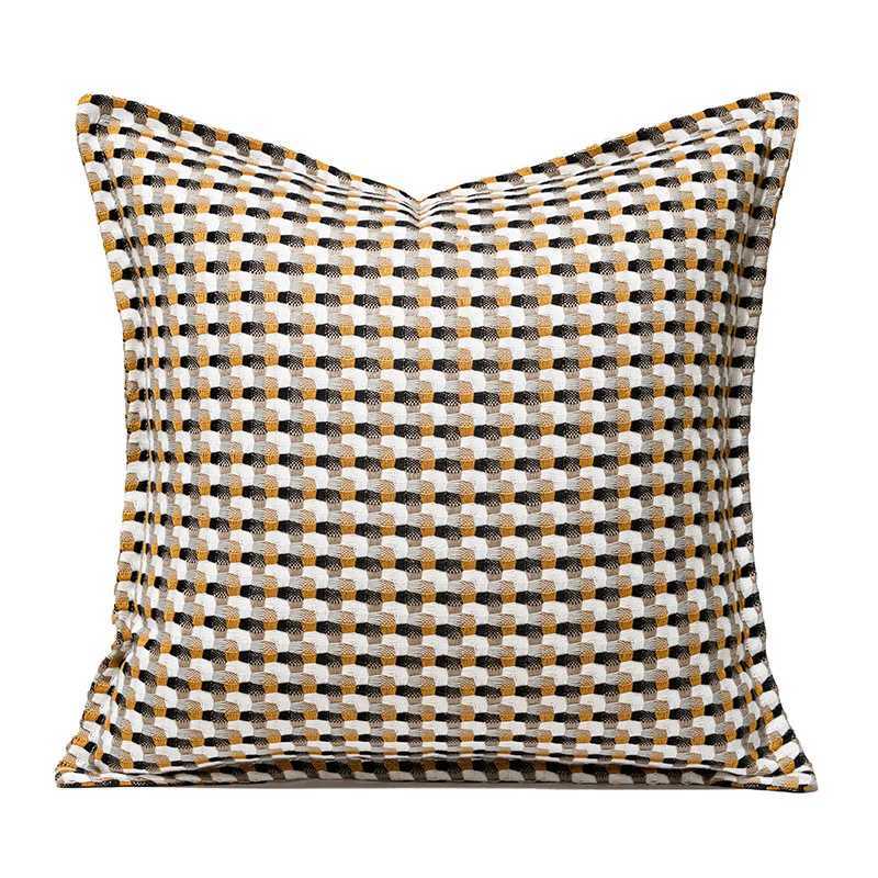 Pillow Case Nordic Luxury Woven Pu Leather Cushion Cover For Home Sofa Bed Throw Case Living Room Decorative C251120