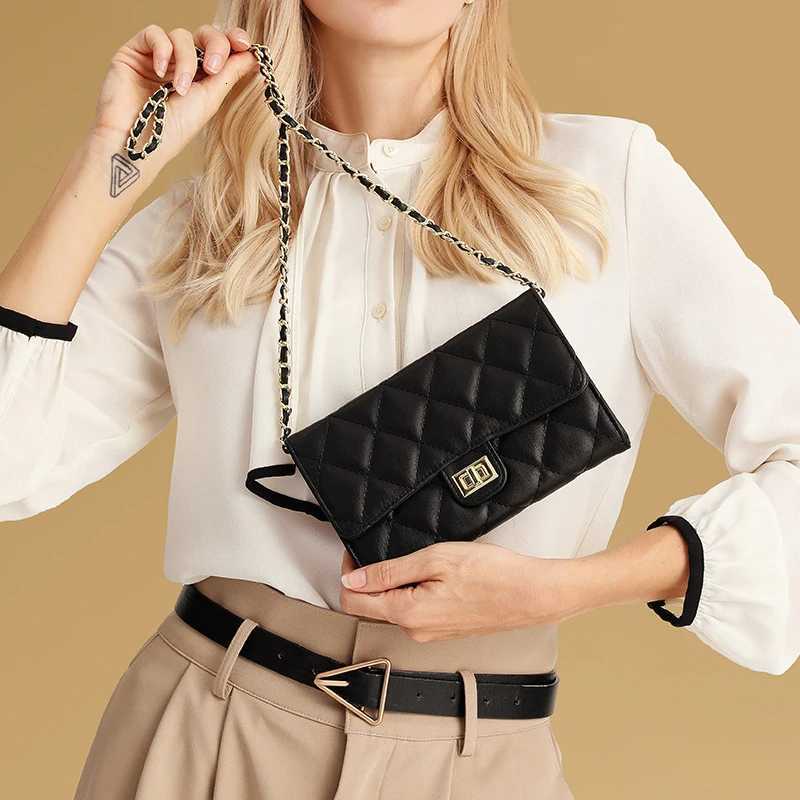 Versatile chain bag diamd-shaped check fiable large-capacity bag wens crossbody bag available in mtiple Y251120