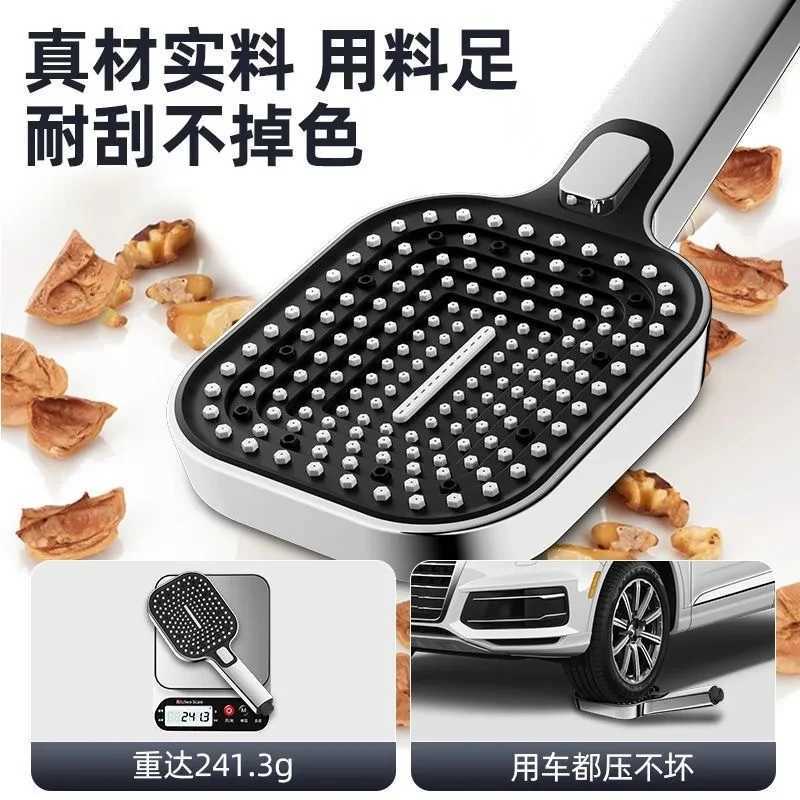 Massage Spa Pressurized Shower Head 3 Modes Big Panel High Pressure Rainfall Spray Large Flow Shower Nozzle Bathroom AccessoriesM251120