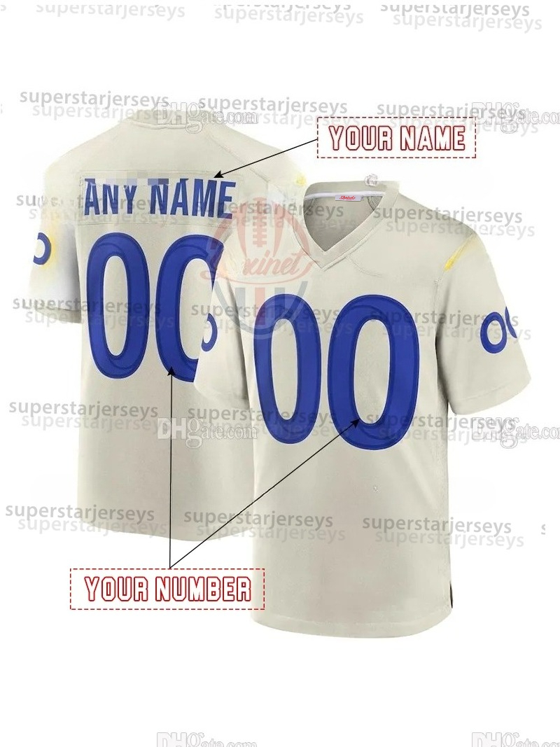 Custom 2025 Rivalries jersey 9 Matthew Stafford Kyren Williams Aaron Donald Puka Nacua For Fans/Lover Adams Christian Rozeboom Jaylen McCollough Stets