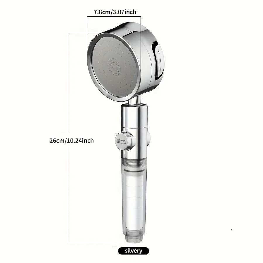 1PC 3-level Adjustable Shower Head With Filter Wall-mounted Painted Surface Rain Shower Settings Halloween Christmas DecoraM251120