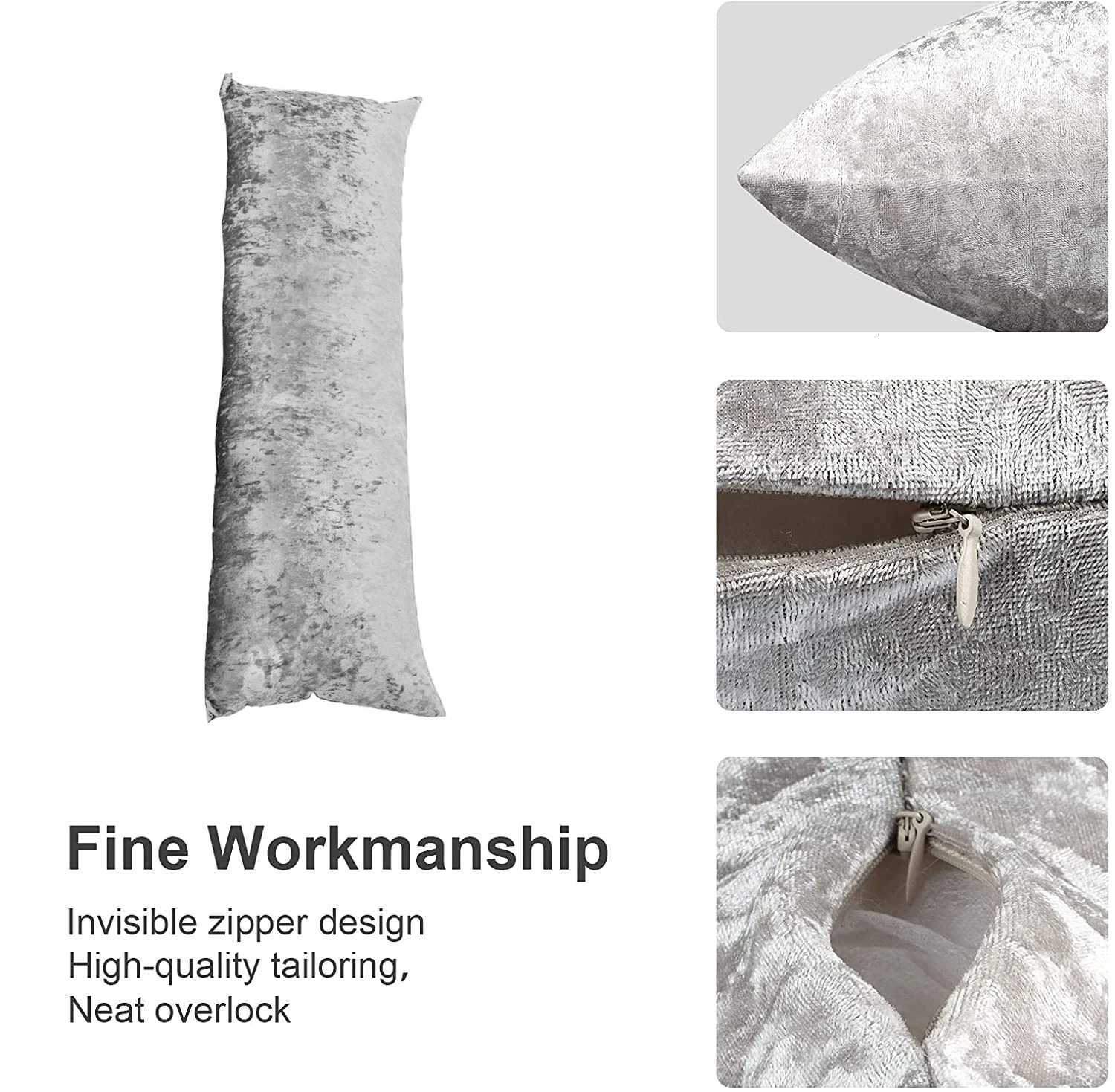 Pillow Case Super Soft Luxury Ice Velvet Case Grey Decorative Cushion Cover Luxury Nordic Home Sofa Bed Living Room Decor C251120