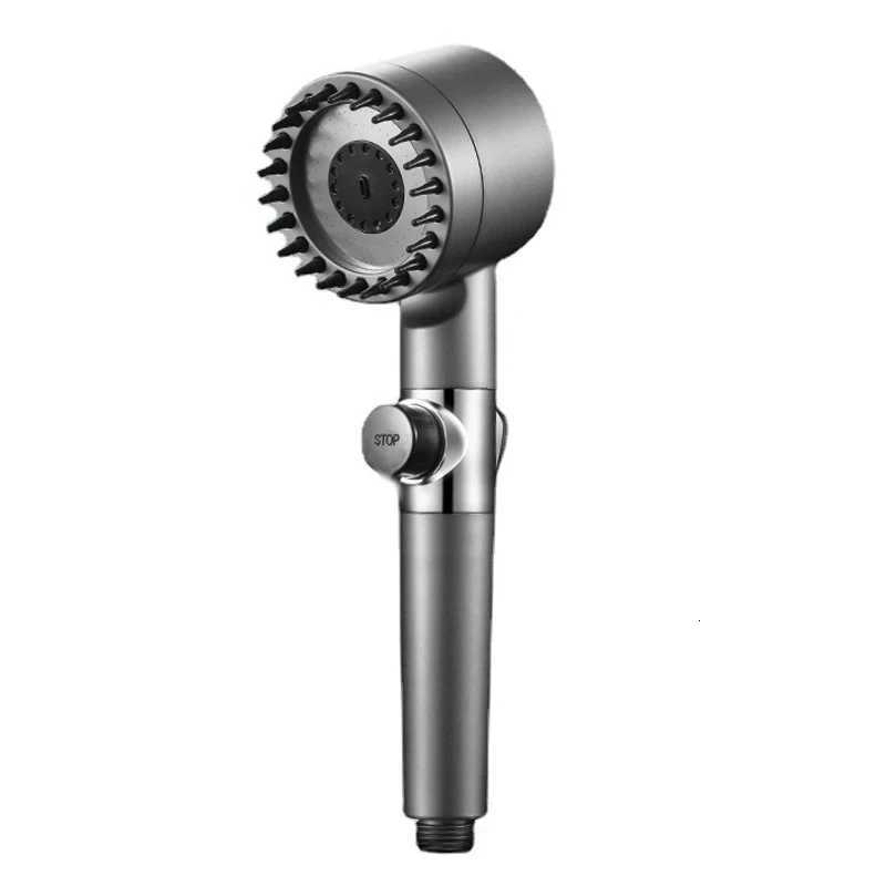 High-pressure Shower Head 3-mode Adjustable Spray with Massage Brush Filter Rain Faucet Bathroom AccessoriesM251120