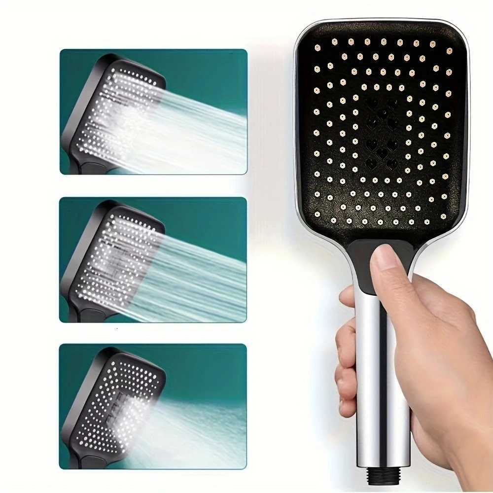 Large Area Shower Head 3 Modes Adjustable High Quality High Pressure Water Saving Flow Shower Faucet Nozzle Bathroom AccessoriesM251120