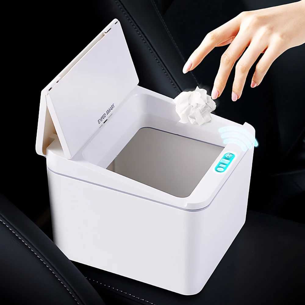 4L/6L Intelligent Sensor Organizer Desktop Contactless Auto Open Trash Can for Car Office Home C251120
