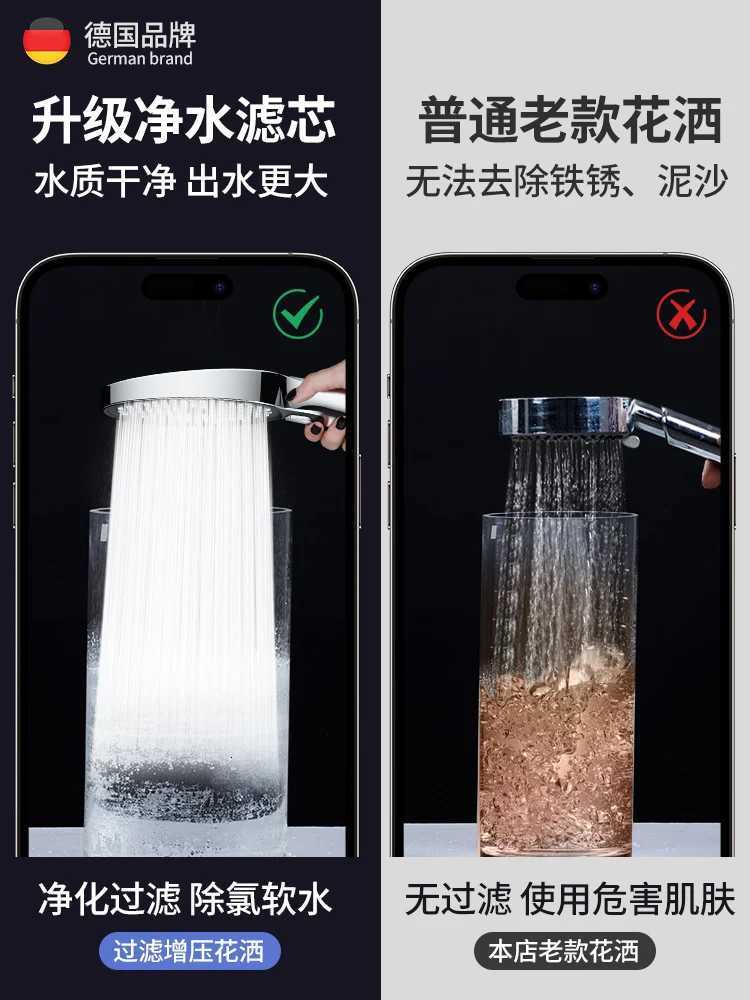 New 15CM 3 Modes Rainfall Shower Large Flow Shower Head Big Panel High Pressure Water Saving Shower Mixer Bathroom AccessoriesM251120