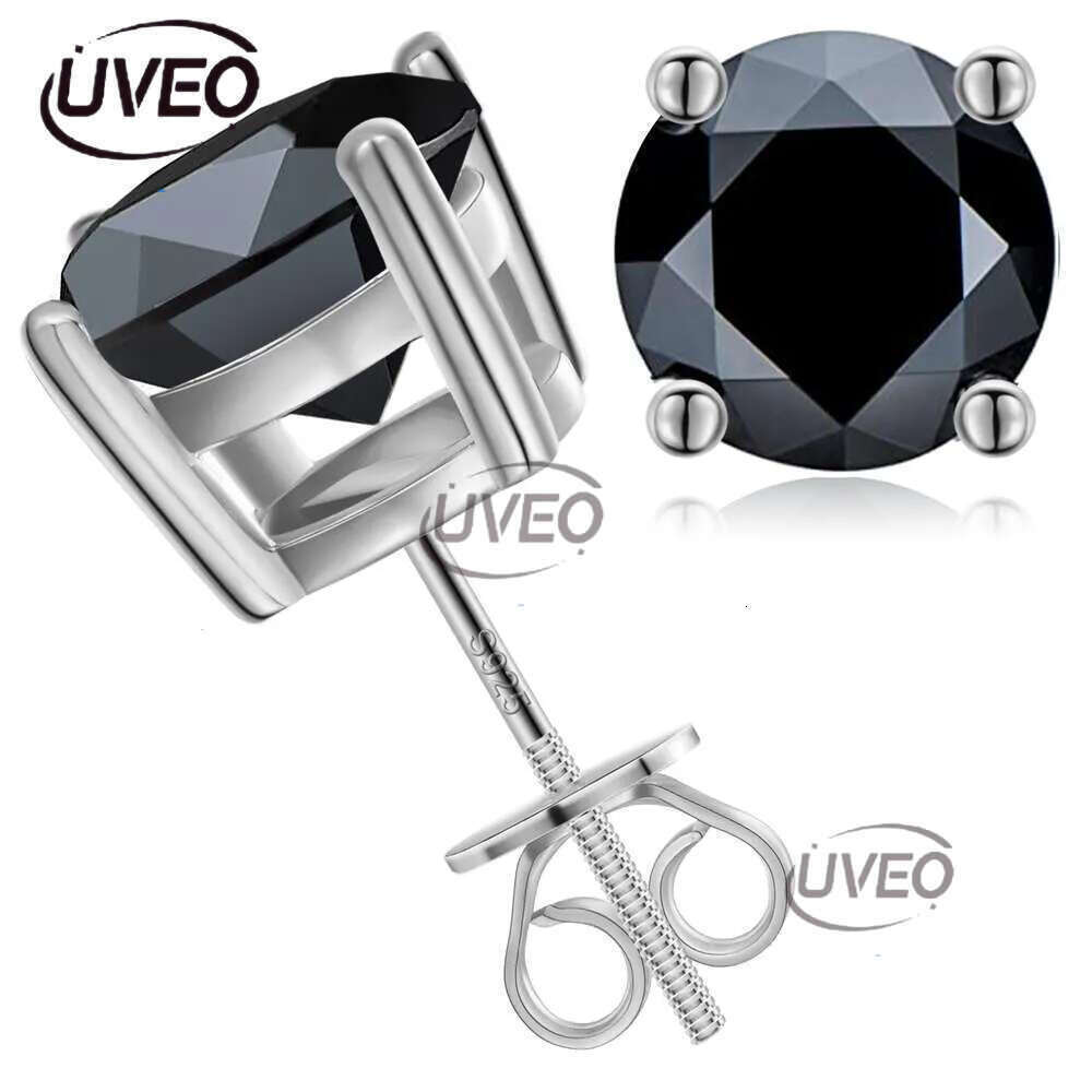 Earrings, fashion designer earrings, 3mm -10 mm classic spiral rear earrings jewelry Sier VVS Mozambican dia studs for men and women Free delivery