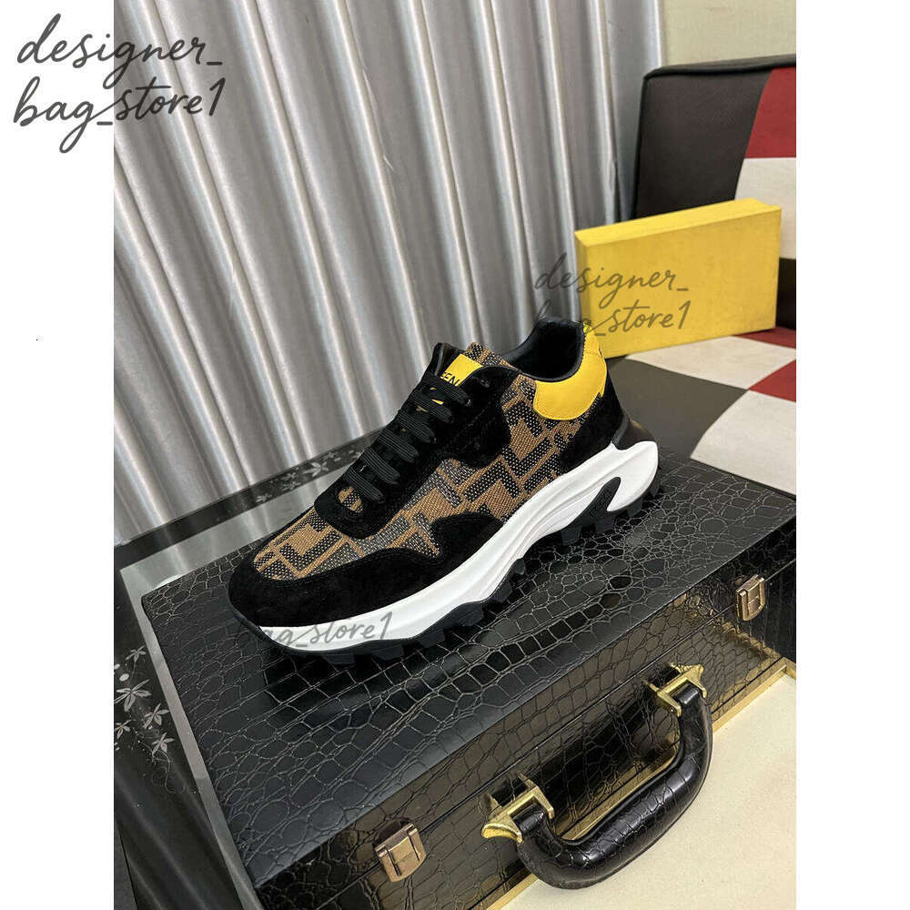 Men Feni Sneakers Designer Shoes Women Ff Sneakers Travel Leather Laceup Spwrts Fashion Lady Running Trainers Letters Woman Flat Printed Men Shoe Casual Shoes 6Ab