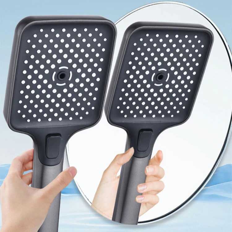 Household Pressure-Boosting Nozzle Large Water Outlet Shower Head Handheld Shower Nozzle Bathroom 3 Speed Adjustable Shower HeadM251120