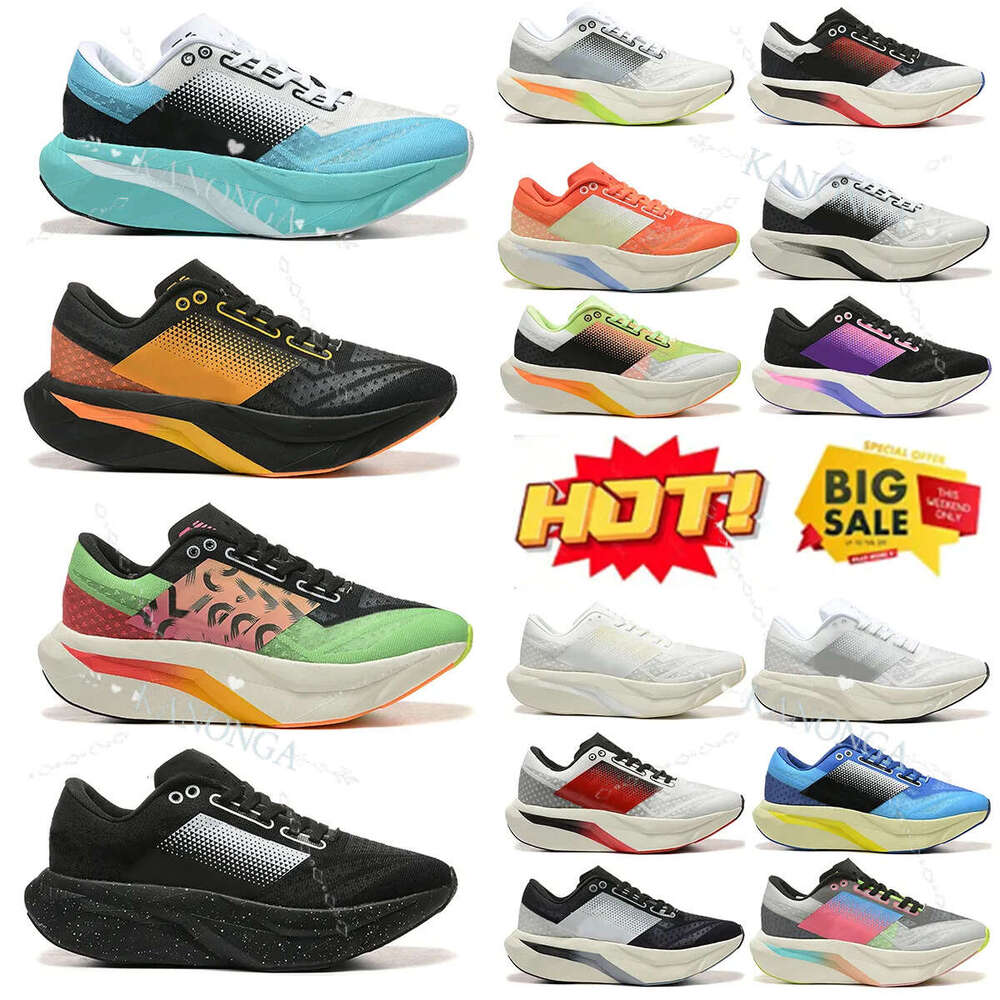 Rebel V4 Running Shoes: A Fuelcell Sneakers In Black White, Sizes 36-45 US 5.5-11.5 For Women & Men