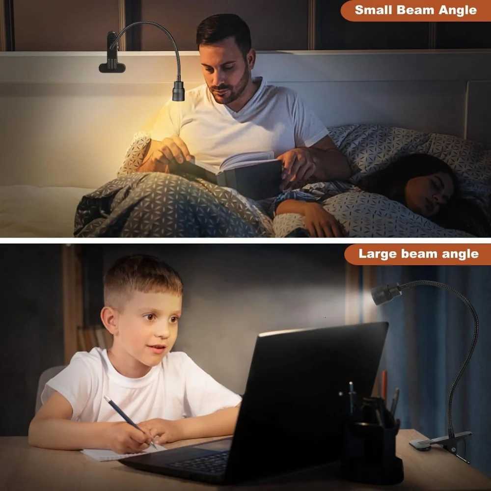 Zoomable LED Reading Lights USB Clamp Book Light Flexible Gooseneck Read Night Light Adjustable Book Lamp Studing Reading Lamp M251120