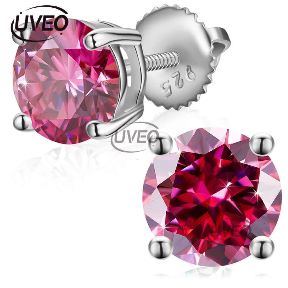 Earrings, fashion designer earrings, 3mm -10 mm classic spiral rear earrings jewelry Sier VVS Mozambican dia studs for men and women Free delivery