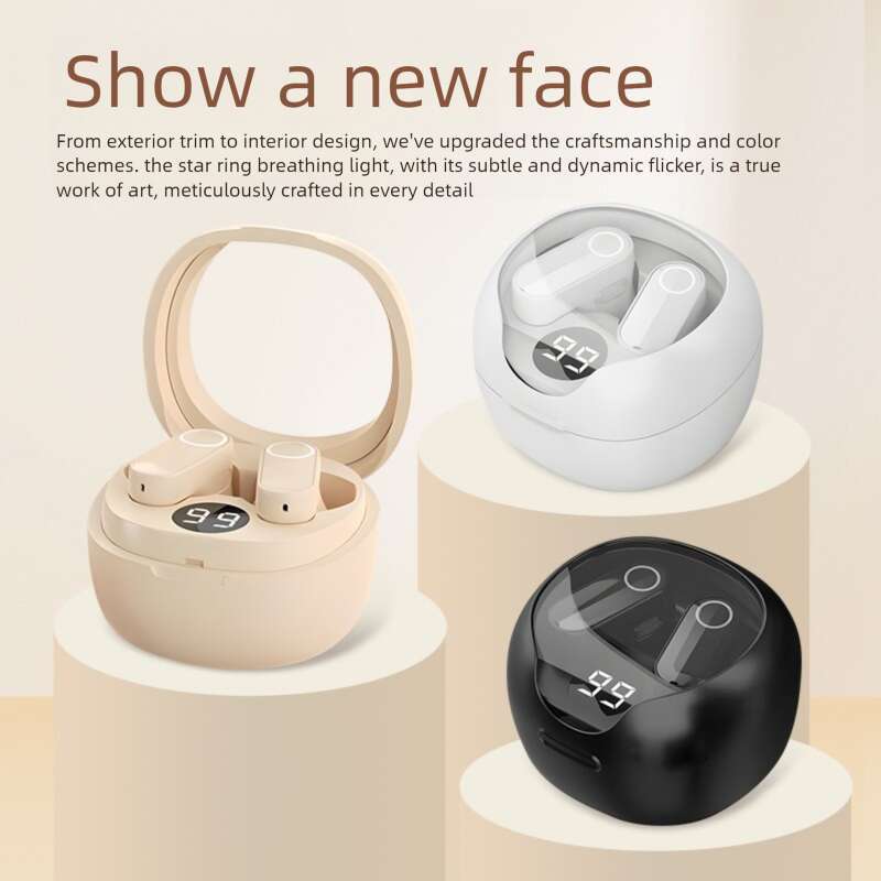 Famous Brand Designer Niche New Bluetooth Headphones & Earphones Long Battery Life Half In-Ear Call Noise Cancellation True Wireless Sleep Headphones