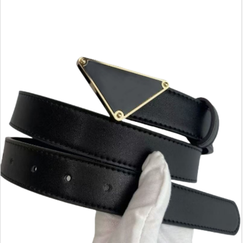 designer belt ceinture triangle ceinture belts for men designer black smooth buckle fashion leather waistband woman belts