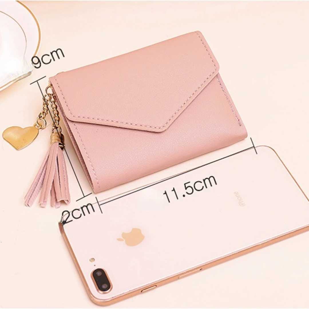 Mini Tassel Wallet Women Fashion Purse Female Short Mini Wallets Korean Students Lovely Purse Female Small Wallet for WomenW251120