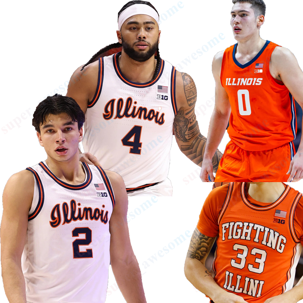 2 Andrej Stojakovic Illinois Fighting Illini Basketball Jersey Tomislav Ivisic Kylan Boswell Keaton Wagler David Mirkovic Ben Humrichous Zvonimir Ivisic Dosunmu