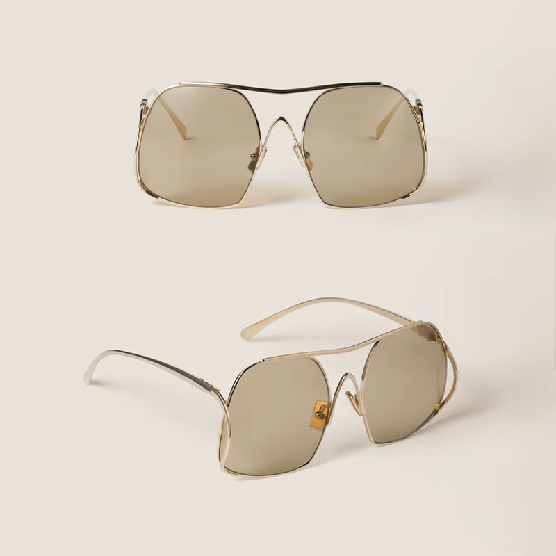 Sunglasses for women Fashion metal luxury frame classic MINI new style MUA58 oversized glasses outdoor sports protection original box