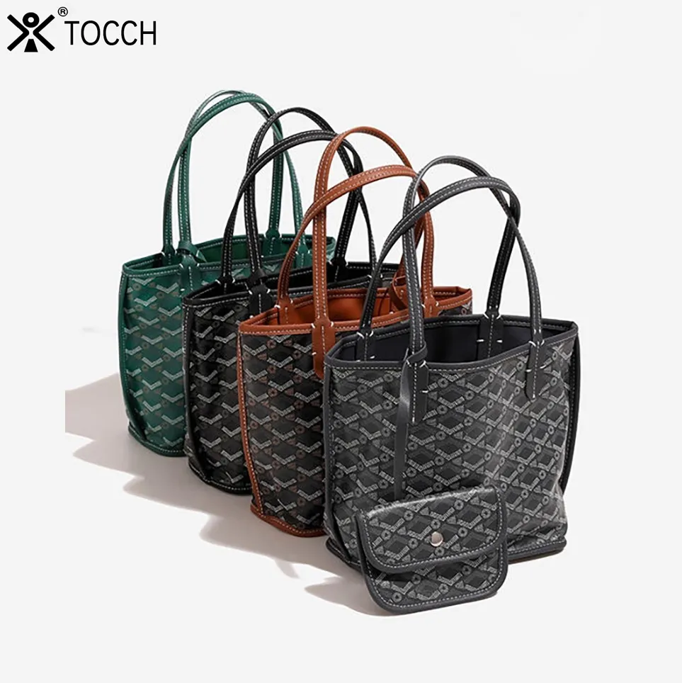 Dogtooth Pattern Tote Bag: Stylish Large Capacity Shoulder Bag for Women's Autumn & Winter Fashion