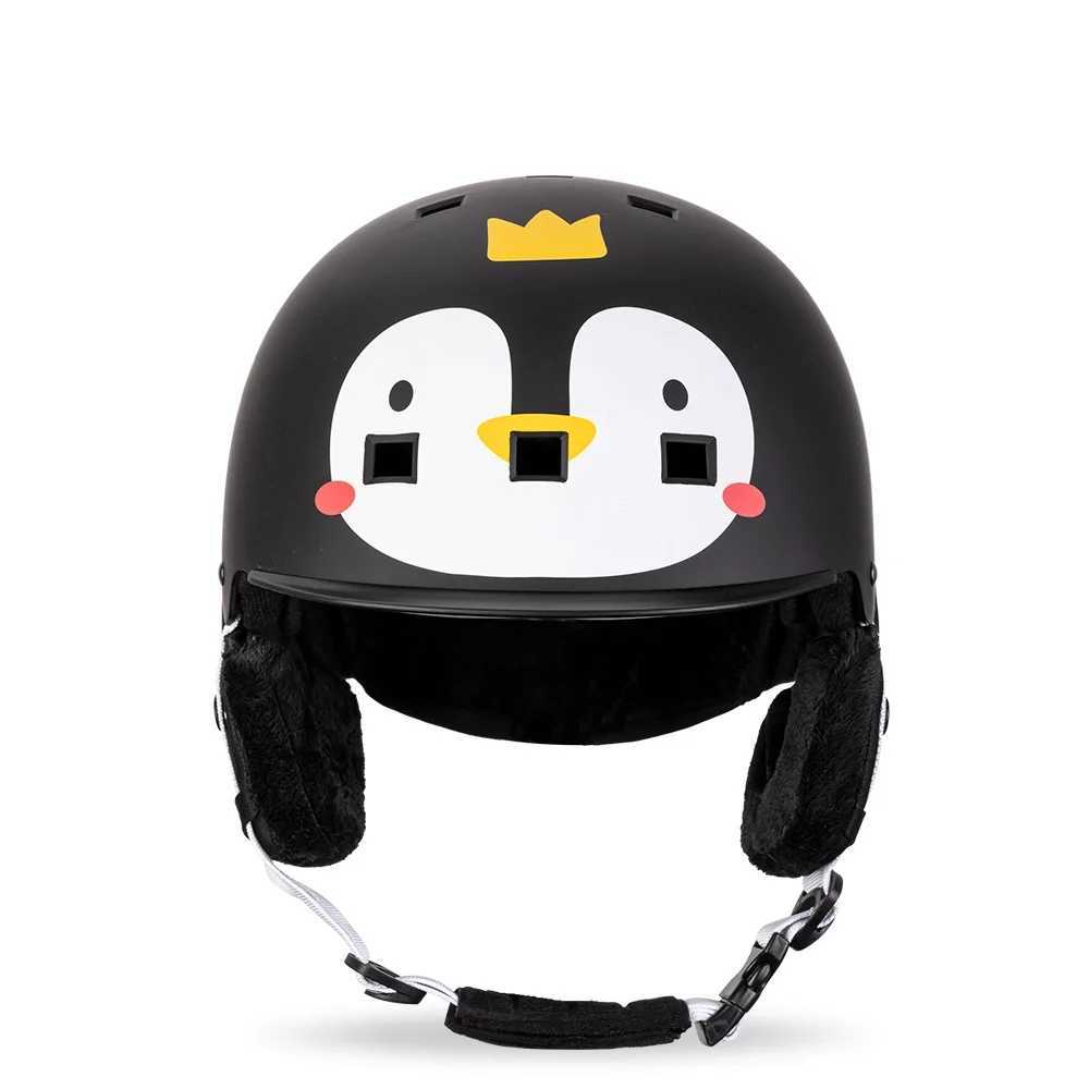 COPOZZ Kids Cartoons Ski Helmet Integrally-molded Safety Outdoor Skiing Cycling Protection Helmet Skiing Equipment L251120