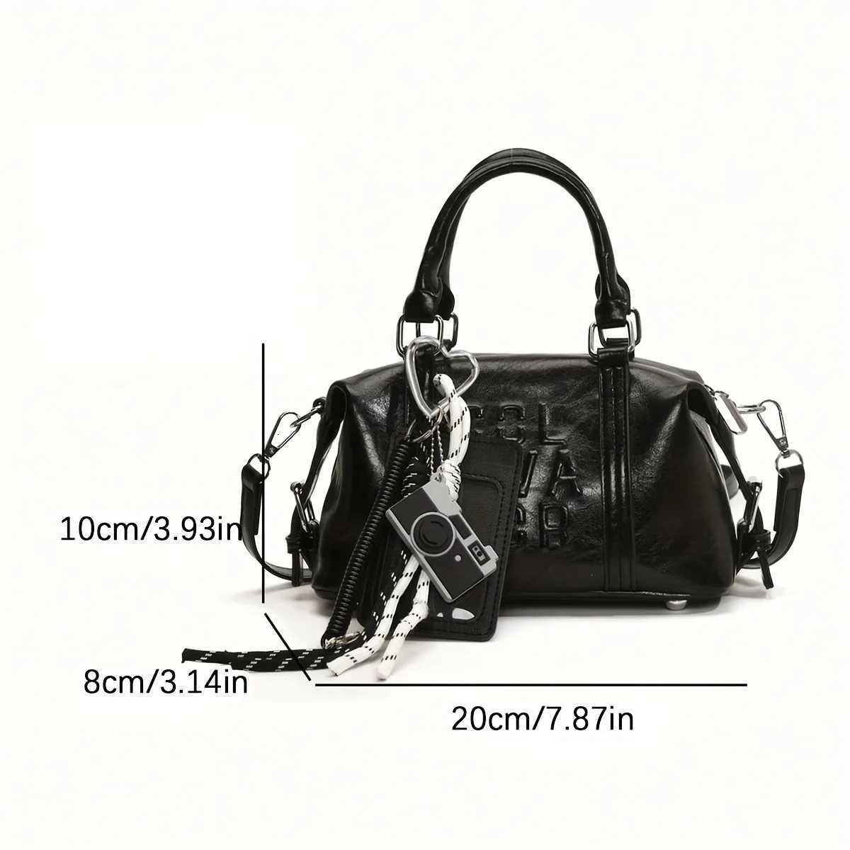 Wens Handbag Crossbody Bag with Adjustable Shoder Strap Zipper Closure Versatile for Work Travel Dating Shopping Y251120