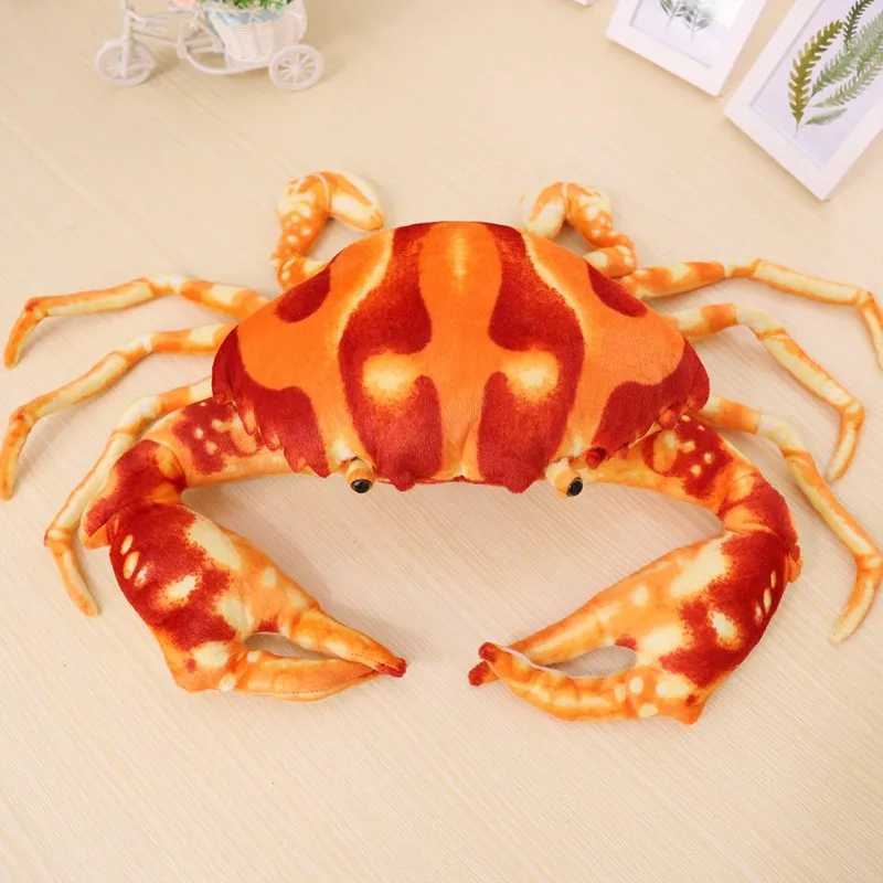 Simulation Crab Plush Toy Soft Cartoon Creative Crab Stuffed Animal Doll Home Decoration Toys Sofa Pillow Boys Birthday GiftW251120 - view 3
