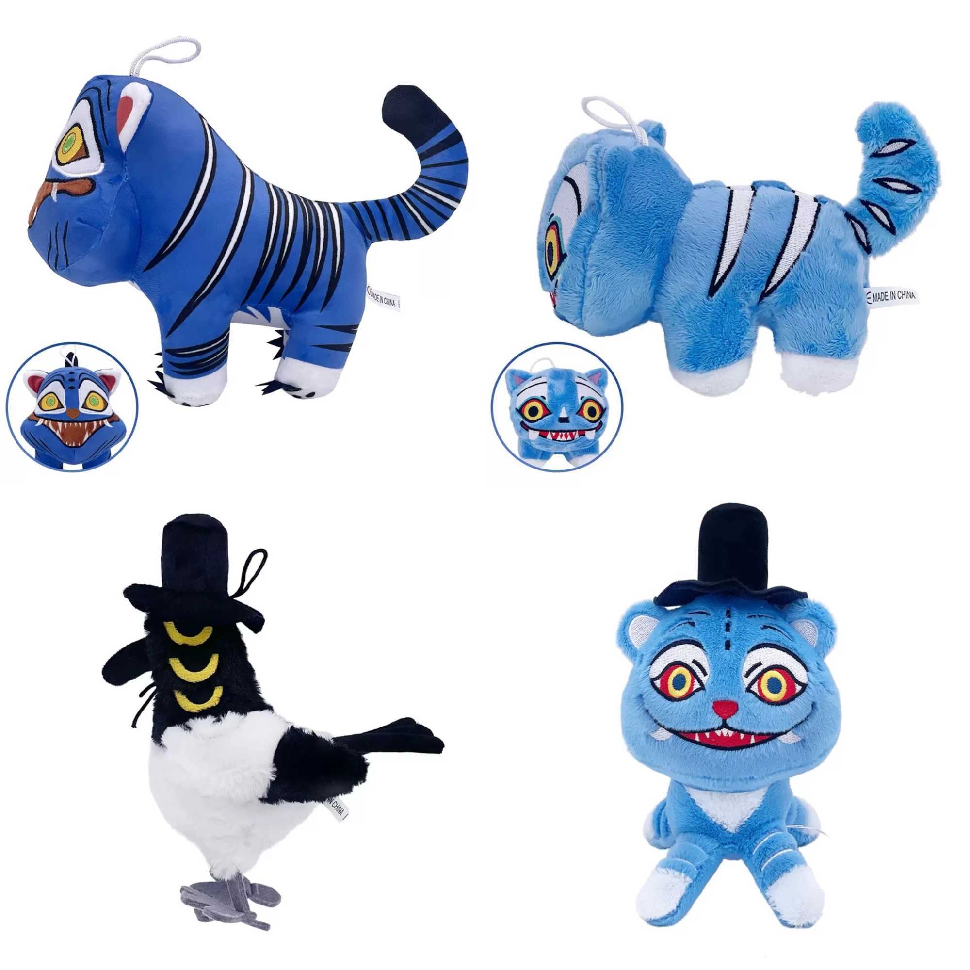 TreasuringU New hot Kpop Demon Plush Toys Game Hunters Tiger Stuffed Toy Doll Blue Tiger Animals Plushie Birthday Gifts G251120