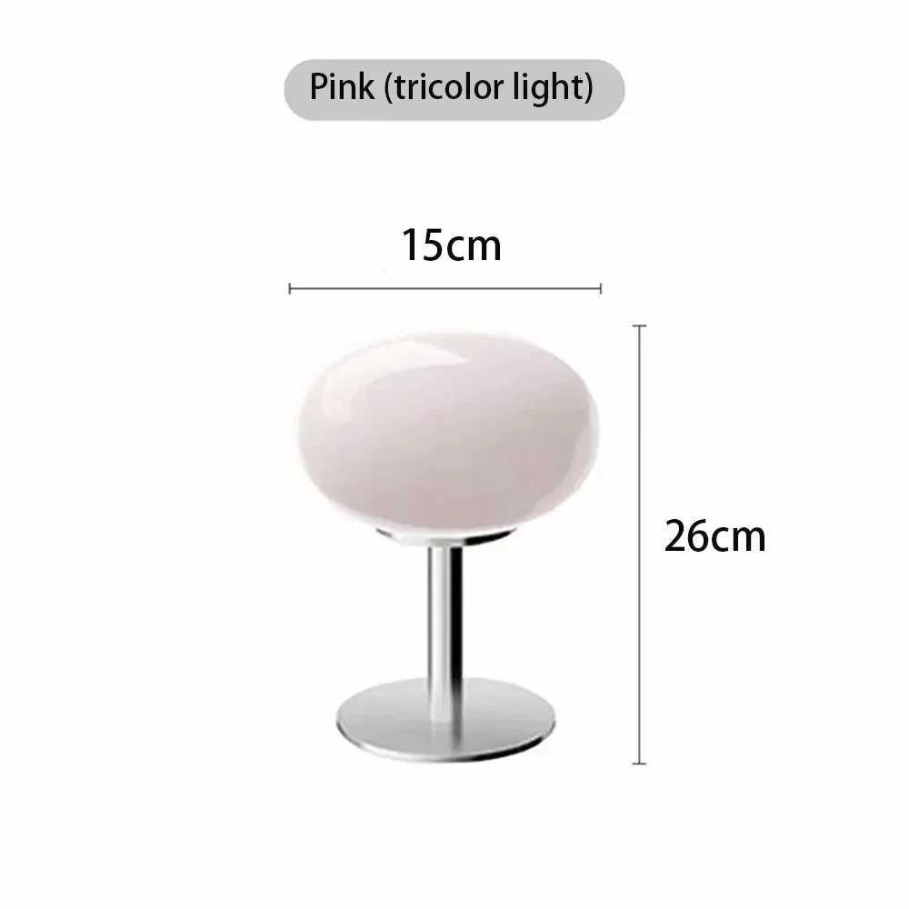 Nordic Simplicity Lollipop Glass Table Lamp Room Bedroom Study Simple Atmosphere Retro Standing Lamp Home Decor Reading Light M251120