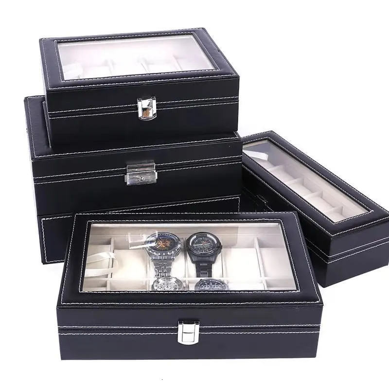 WELLZONE Multi-Functional Large-Capacity Watch Jewelry Box High-End Accessory Storage Box Leather Sunglasses Organization Box 251118
