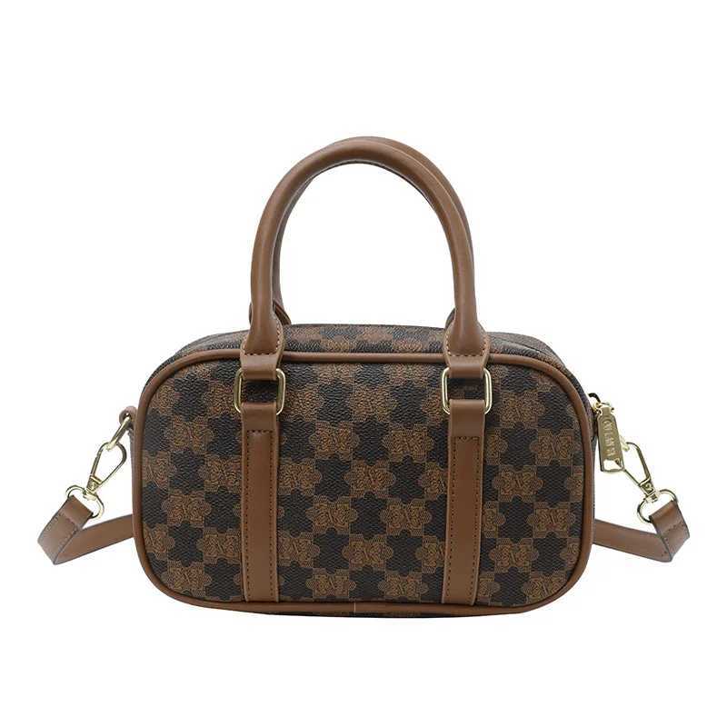 Wens Bost Bag PU Leather Vintage Mogram Crossbody Shoder Bag Luxury Designer Handbag for Wen Y251120