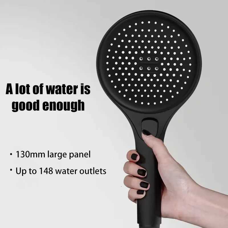 Showerhead 3 modes shower for bathroom items large panel accessories knobs showers replete portable heads parts fixture homeM251120