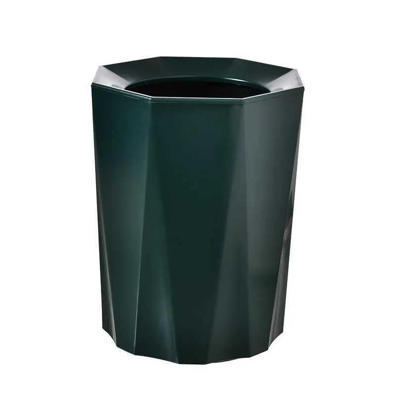 High-grade trash can no lid pressure ring storage bathroom office Japanese paper basket C251120