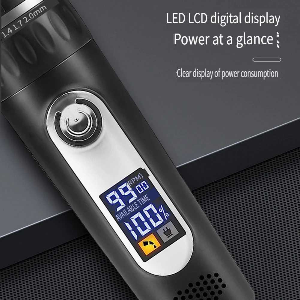 Hatteker Professional Pet Shaver Cats Dogs Hair Cutter Trimmer Dog Grooming Kit Rechargeable Electrical Animal Pet ClippersT251120