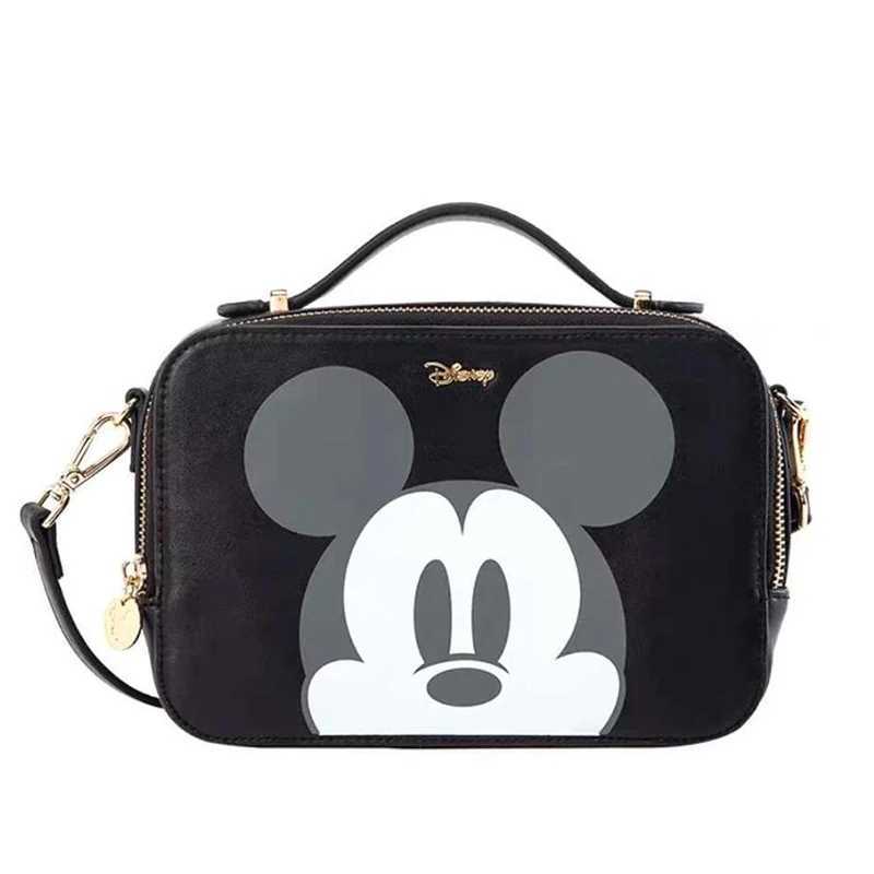 Disney Mickey Mouse Women Camera Bag Cartoon Cute Messenger Bag Shoulder Bag Fashion Mickey Small Hand Bag Square BagXJ250420