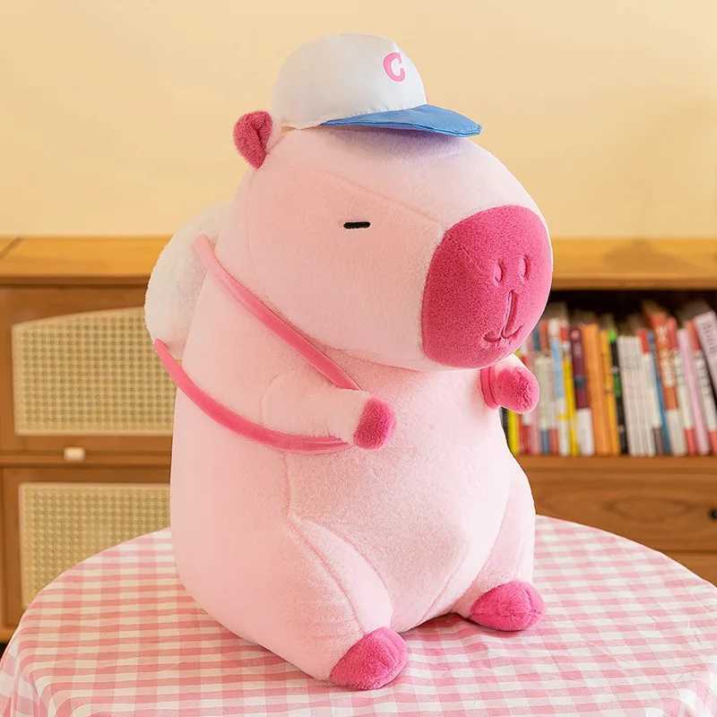 25-60cm Cute Capybara Plush Toy Simulation Capibara Fluffty Doll Internet Celebrity Animals Soft Stuffed Toy Room Decor Kid Gift G251120