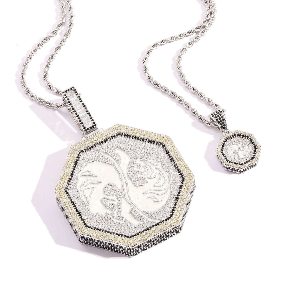 Luxury designer Chinese Zodiac ice out VVS Moissanite pendant, men and women pendant necklace free shipping