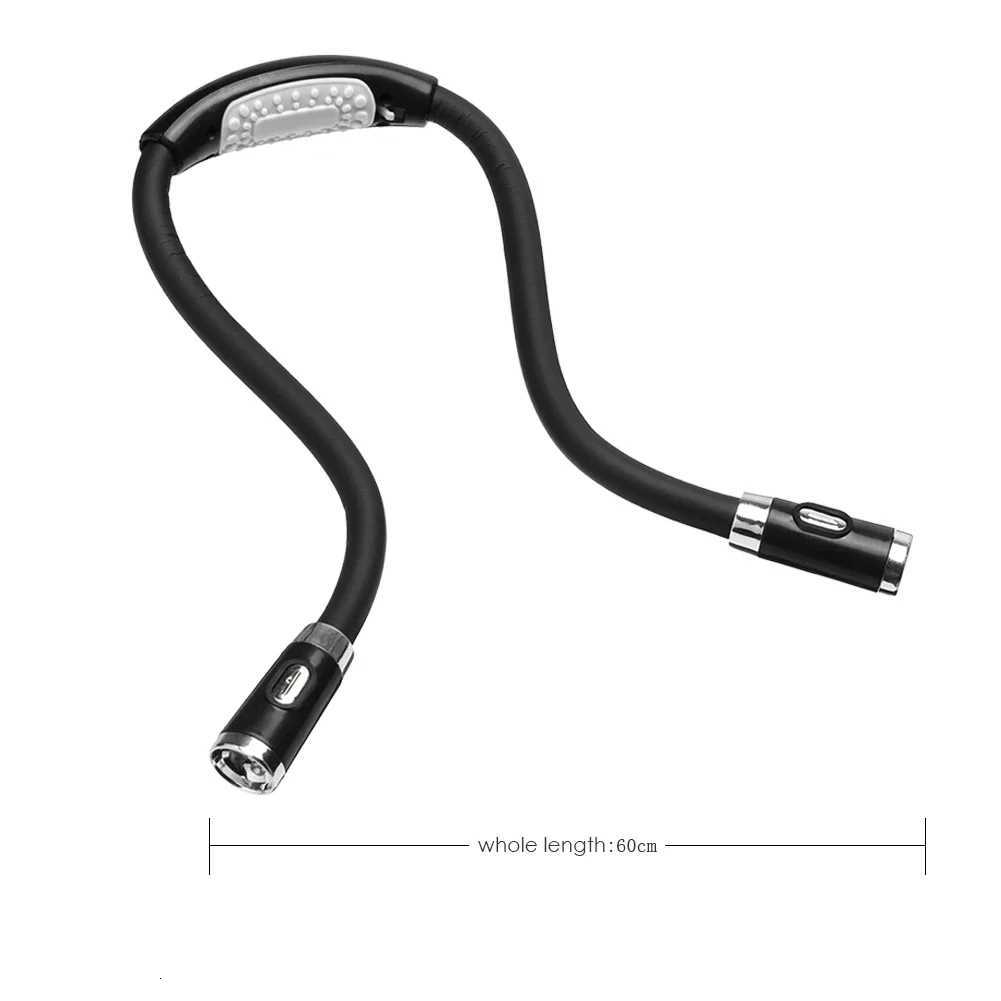 ABS LED Flexible Handsfree Hug Neck Reading Book Light Lamp Torch Flashlight Multifunctional Work Lamp M251120