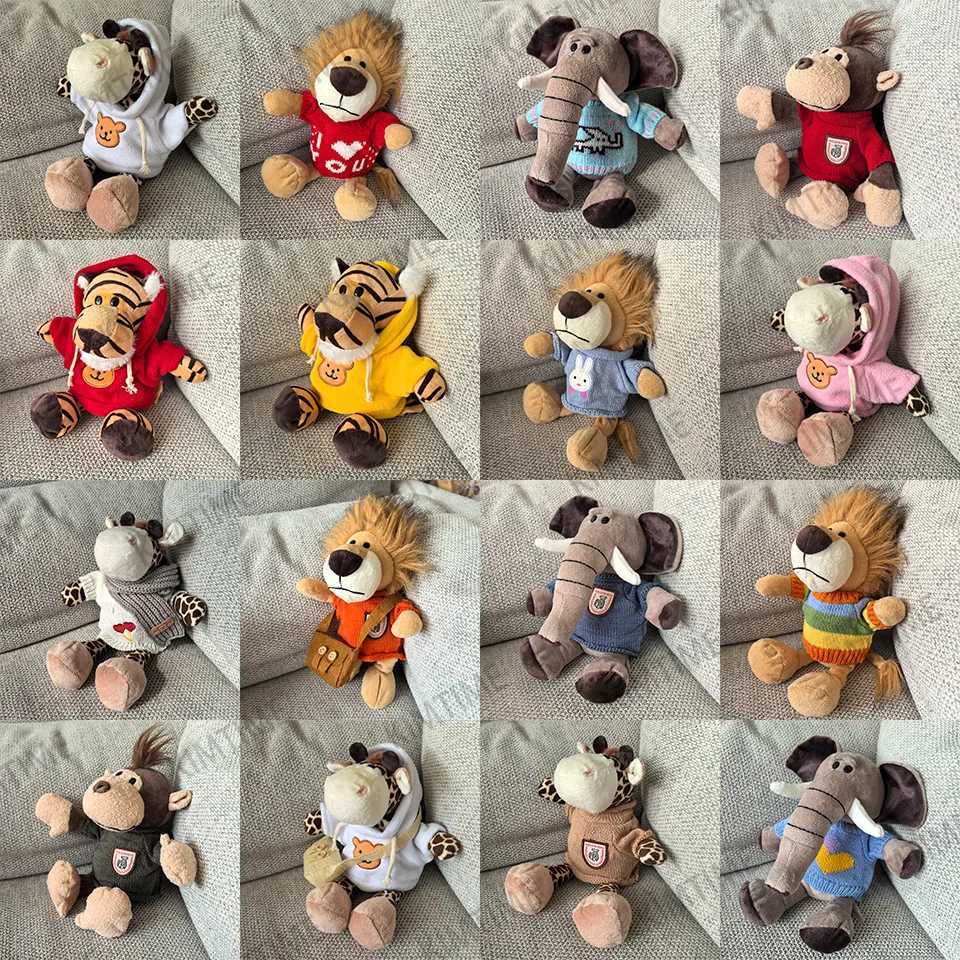 25cm Stuffed Plush Animals Toys Soft Dolls Changing Clothes Parent Child Game Gift Kawaii Baby Kids Hobbie Toys Christmas Gift G251120