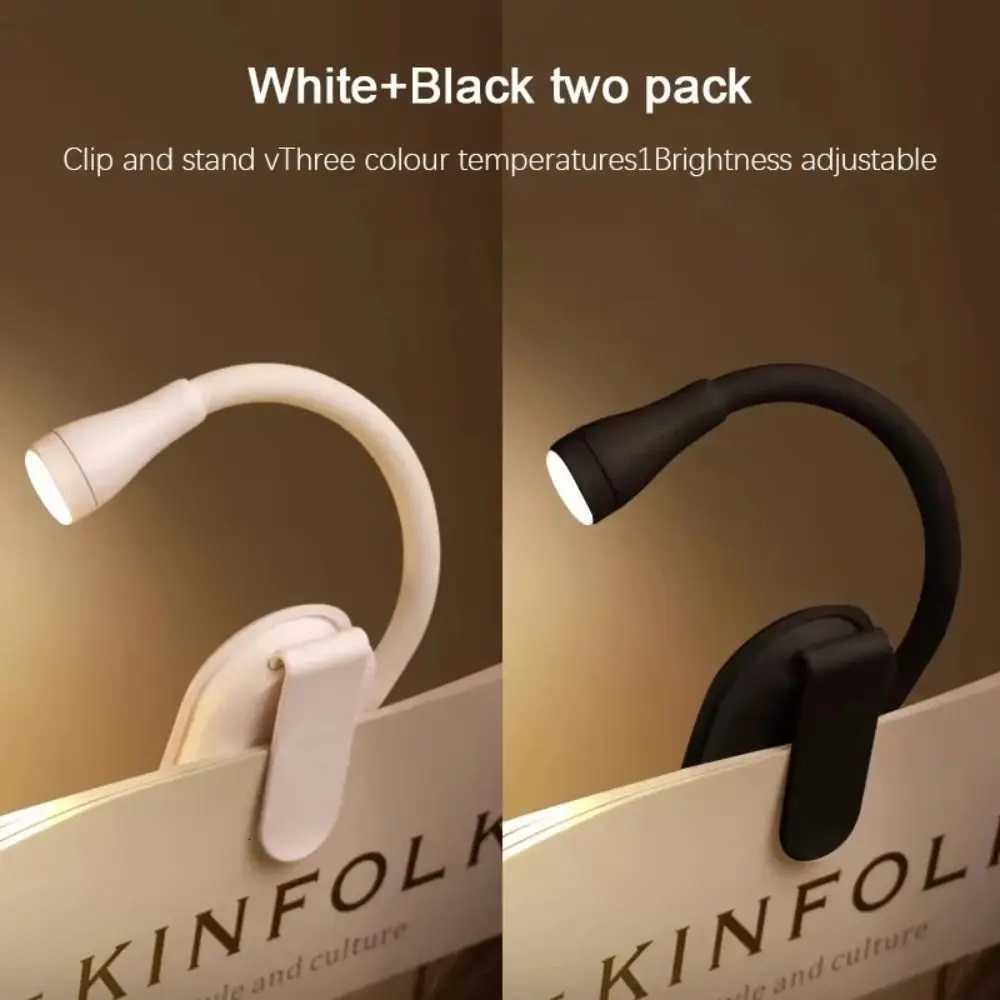 Portable Mini Reading Book Light Dimmable 360 Flip Clip-on Night Lights Eye Protection Rechargeable Led Book Lamp Bedroom M251120