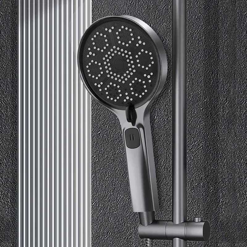 Large Panel Shower Head 3 Modes Adjustable High-Pressure Shower Head One Click Stop Water Fall Resistance Bathroom AccessoriesM251120