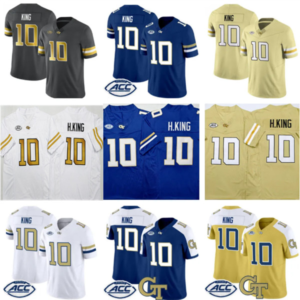 Haynes King Jersey 10 H.King Football Georgia Tech College Mens Youth kids Jerseys All Stitched