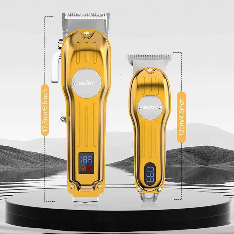 SEJOY Electric Hair Clippers for Men Professional Cordless Barber Clippers Rechargeable Beard Trimmer LED Display Trimmer KitT251120