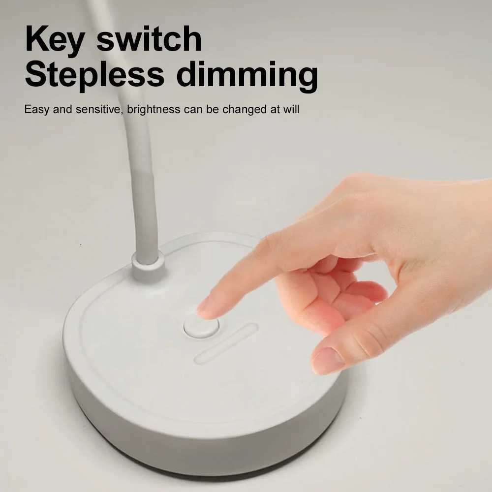 LED Desk Lamp Eye Protection Desk College Student Charging USB Learning Childrens Dormitory Bedroom Bedside Reading Night Light M251120