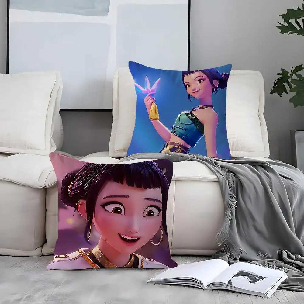 Pillow Case DemonS Hunters ZOEY-Y Case Removable Washable Cushion Cover All-Season Soft Linen C251120