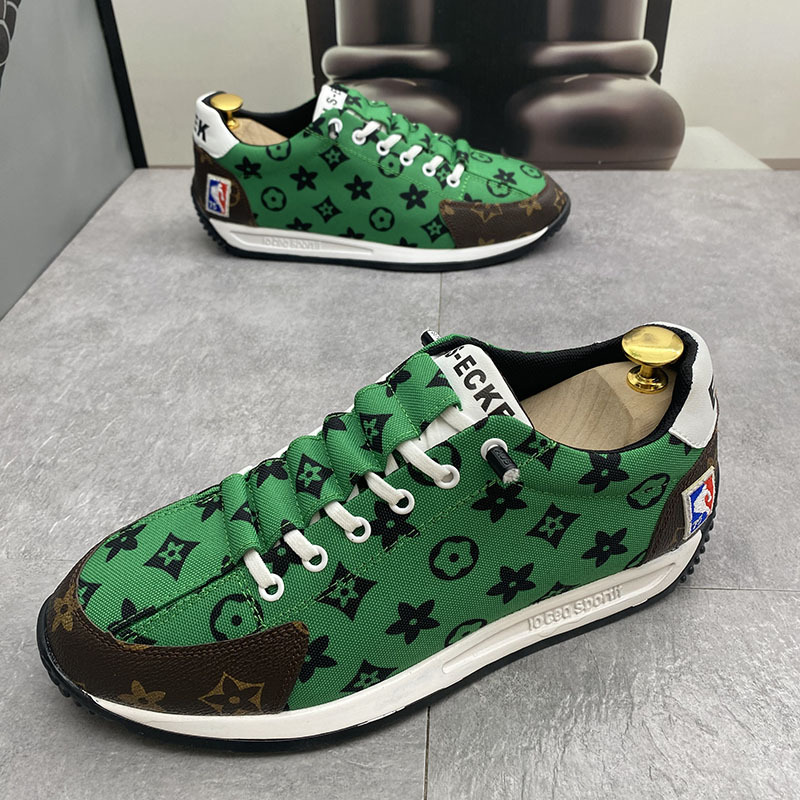 Free shipping autumn and winter casual sports Korean-style fashionable and versatile, trendy men's daily wear, fabric breathable thick-soled boar
