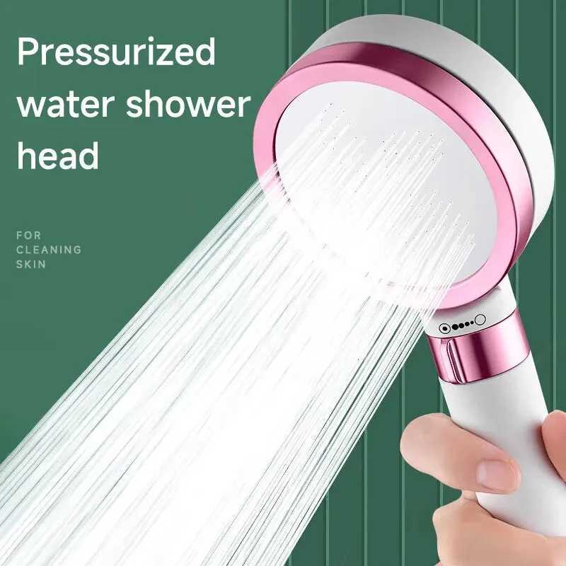 Filtered Shower Head High Pressure Adjusted Mode Mirror Shower Head Spray Water Remove Impurities Chlorine for Hard WaterM251120
