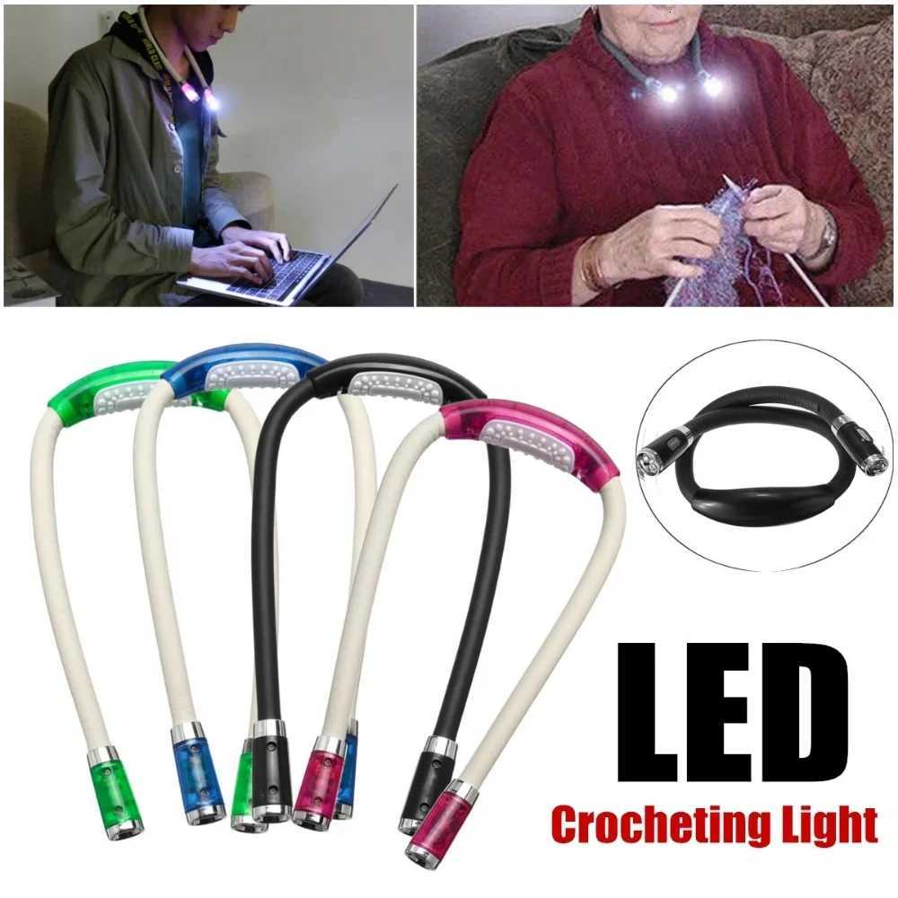 Book Reading Crocheting Light Adjustable 360 Angle Flexible Handsfree Led Neck Light Hug Reading Lamp Led Night Flashlight M251120