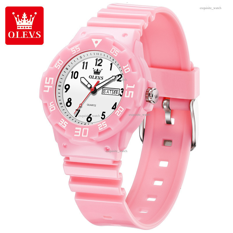 OLEVS Designer Men's Silicone Strap Digital Dial Youth Watch Quartz Waterproof Middle School Student Watch Luxury Watch Free Delivery Wholesale