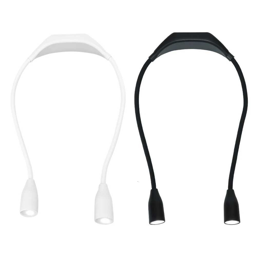 Book Light Bendable Arms Reading Lamp Adjustable Brightness LED Night Light Hands Free Flashlight for Reading Crafting Knitting M251120