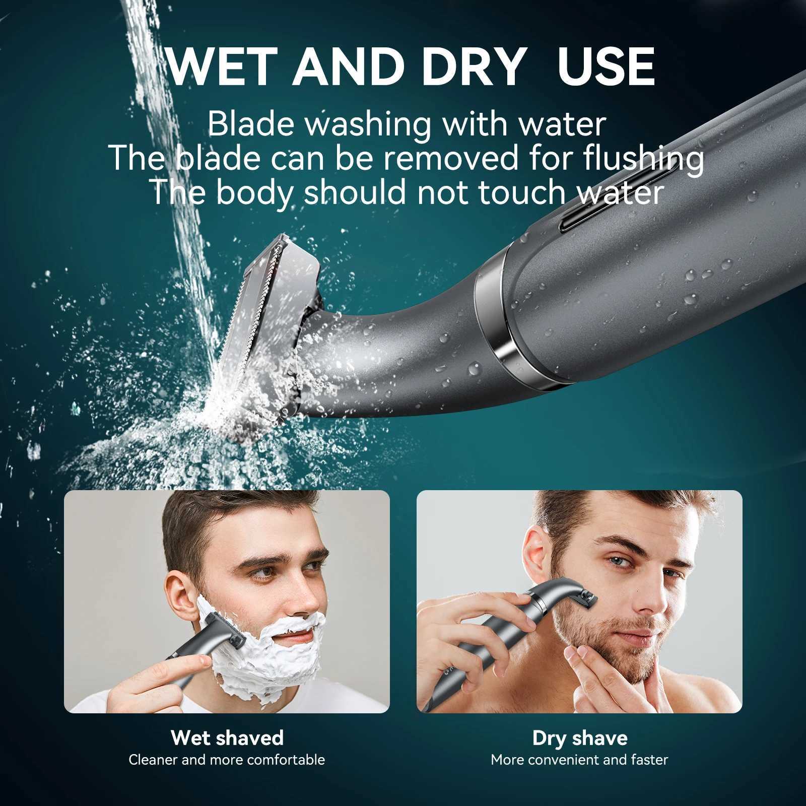 KENSEN S1 Electric Hair Trimmer Body Shaver for Men 2 in 1 Professional Shaver Razor Nose Hair Beard Trimmer Shave Razor MEG-578T251120
